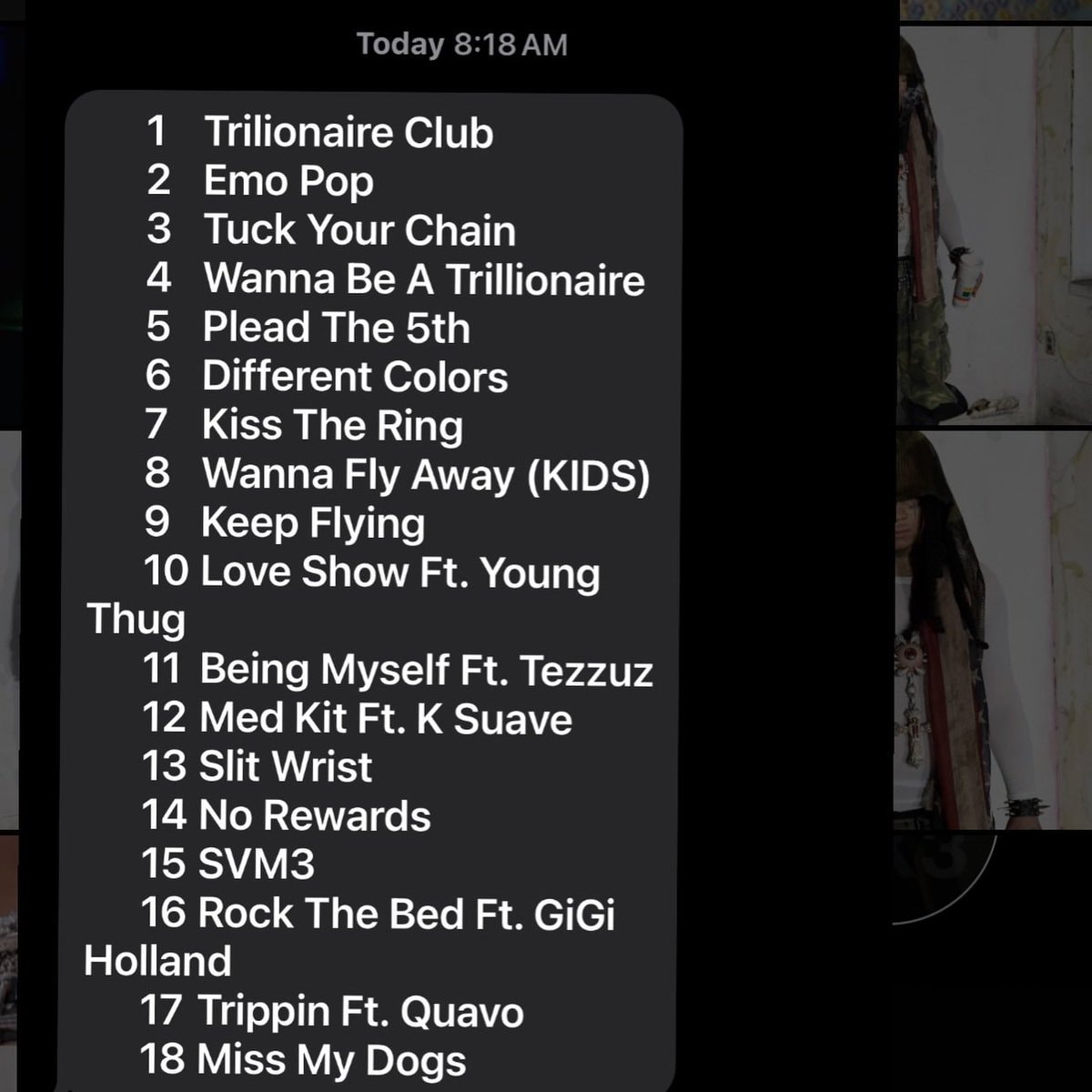 Trippie Redd NDA album details (photo 2 of 2)