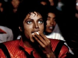 Michael Jackson popcorn reaction GIF