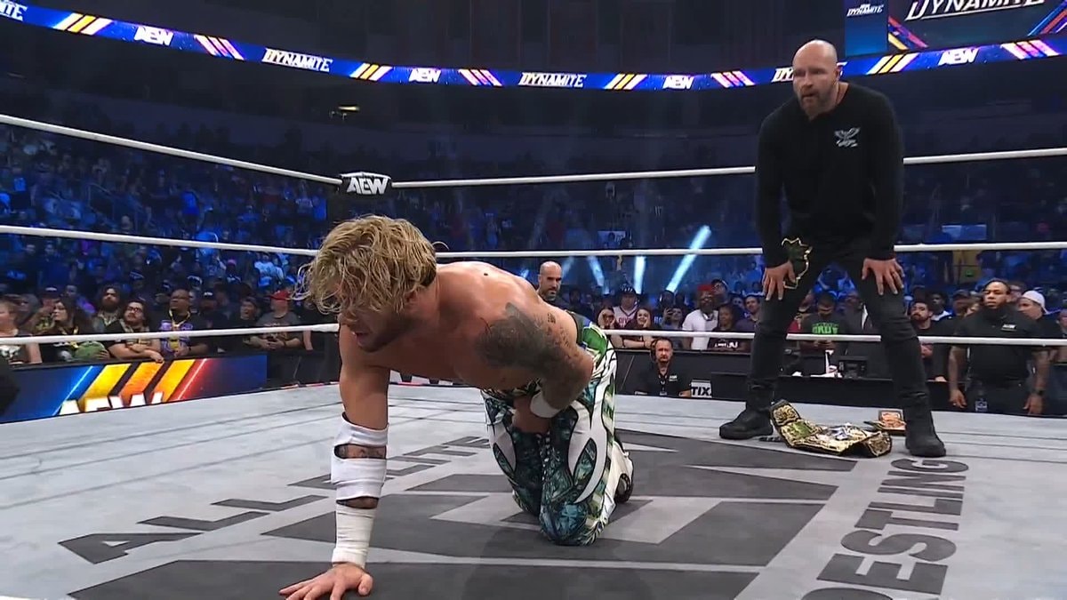 Jon Moxley shock reaction AEWDynamite Jon Moxley shock reaction AEWDynamite