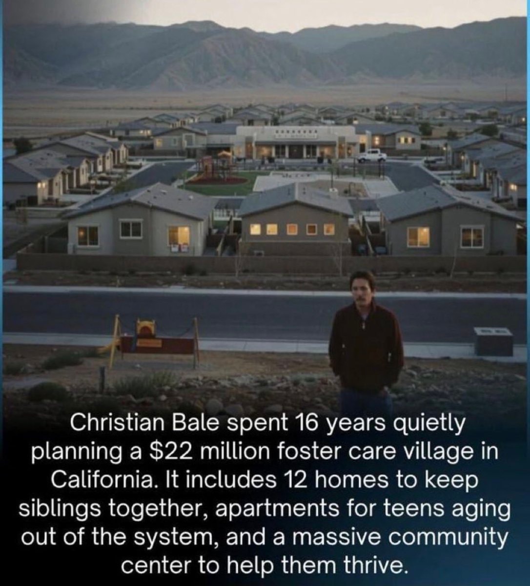 Christian Bale foster care village in Palmdale