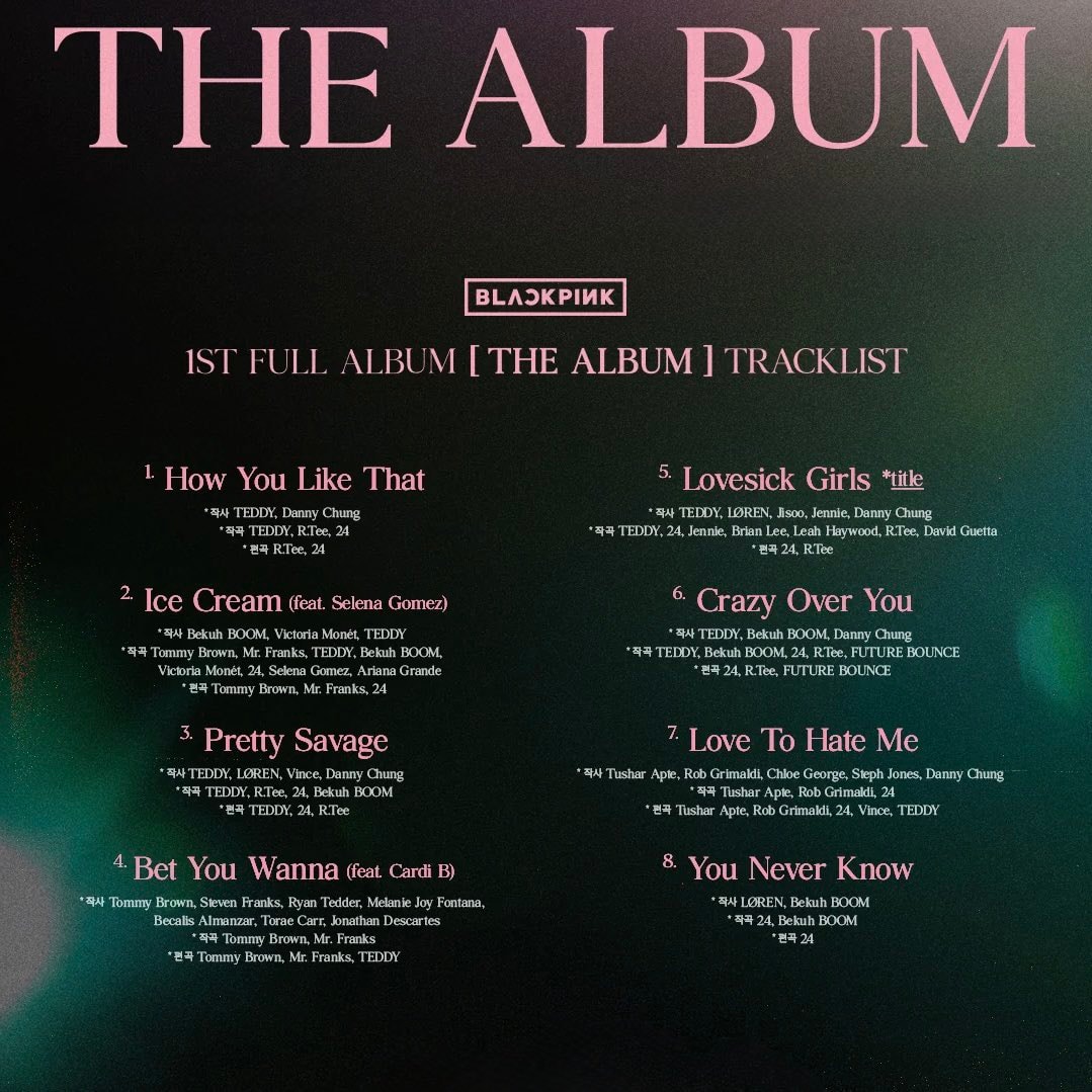 BLACKPINK THE ALBUM anniversary (photo 2 of 2)