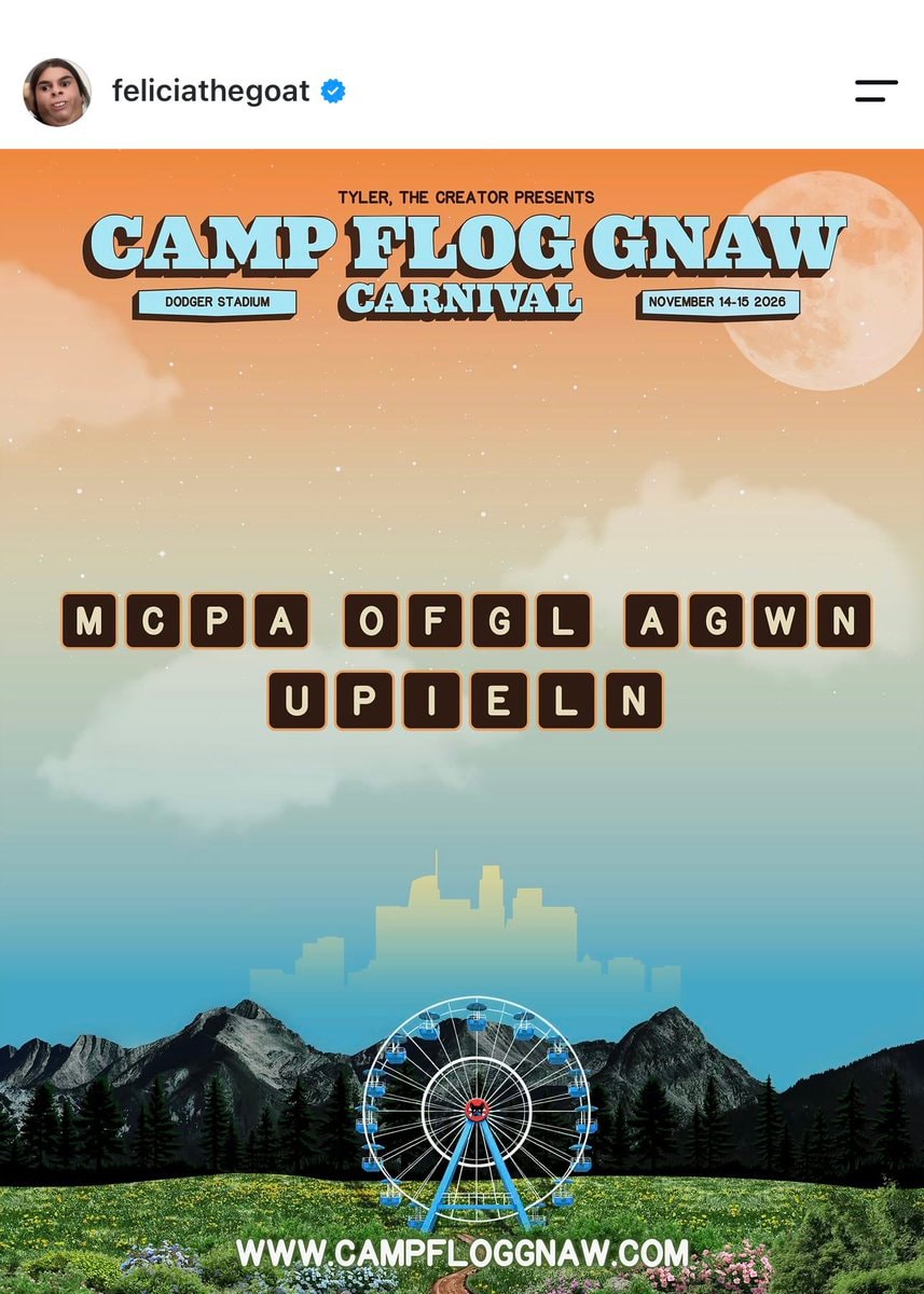CAMP FLOG GNAW 2026 lineup (photo 2 of 2)