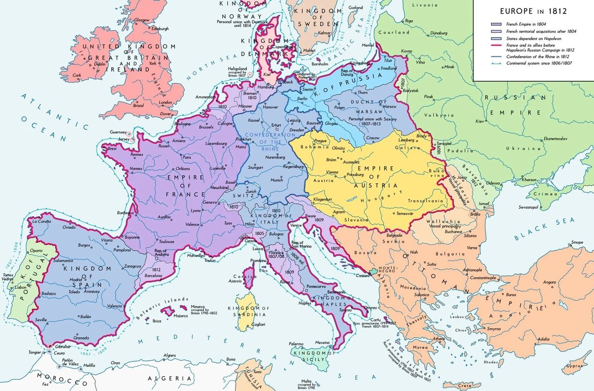 Europe in 1812