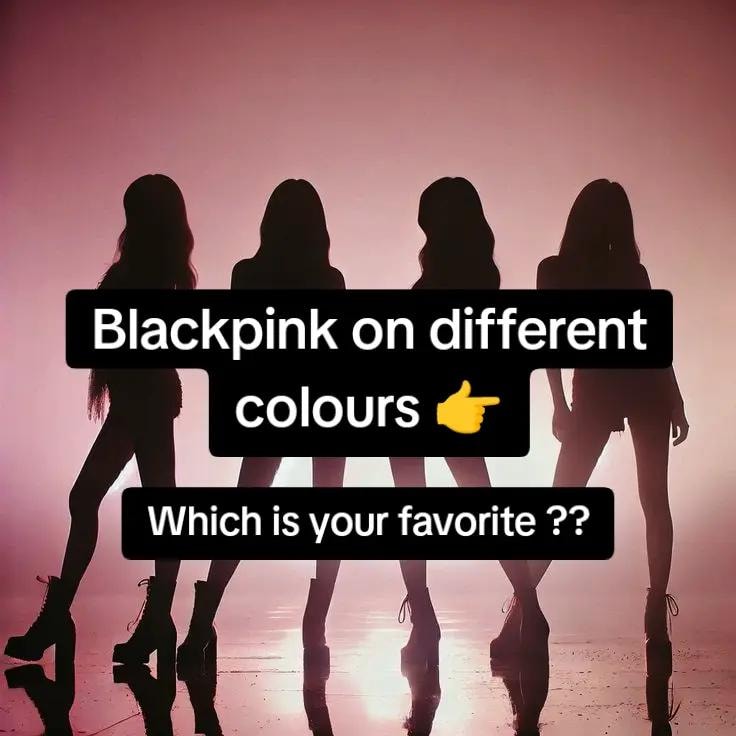 BLACKPINK silhouette color edit