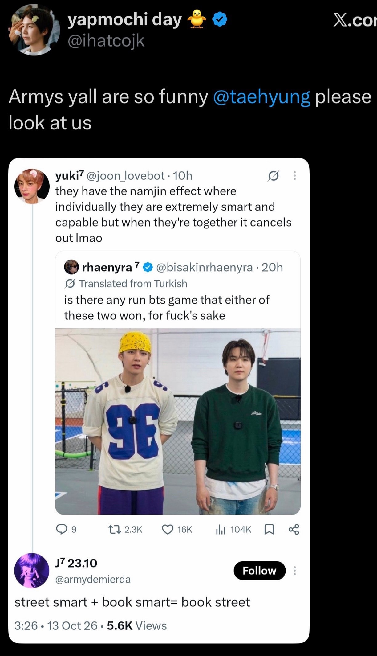BTS members game show moment