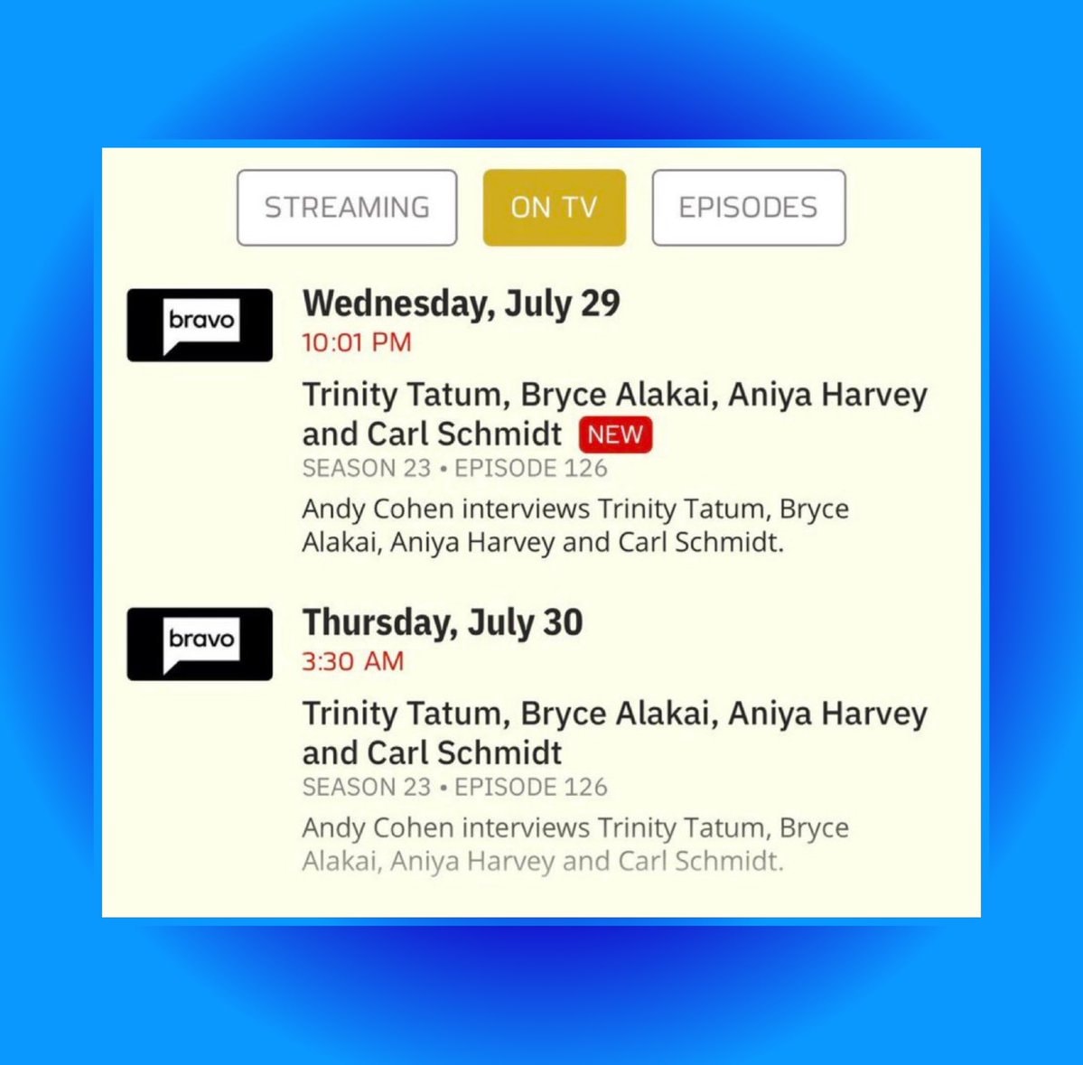 Love Island USA finalists on WWHL (photo 2 of 2)
