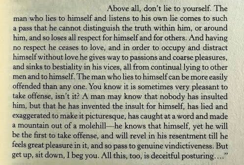 Dostoevsky paragraph vs psychology textbook