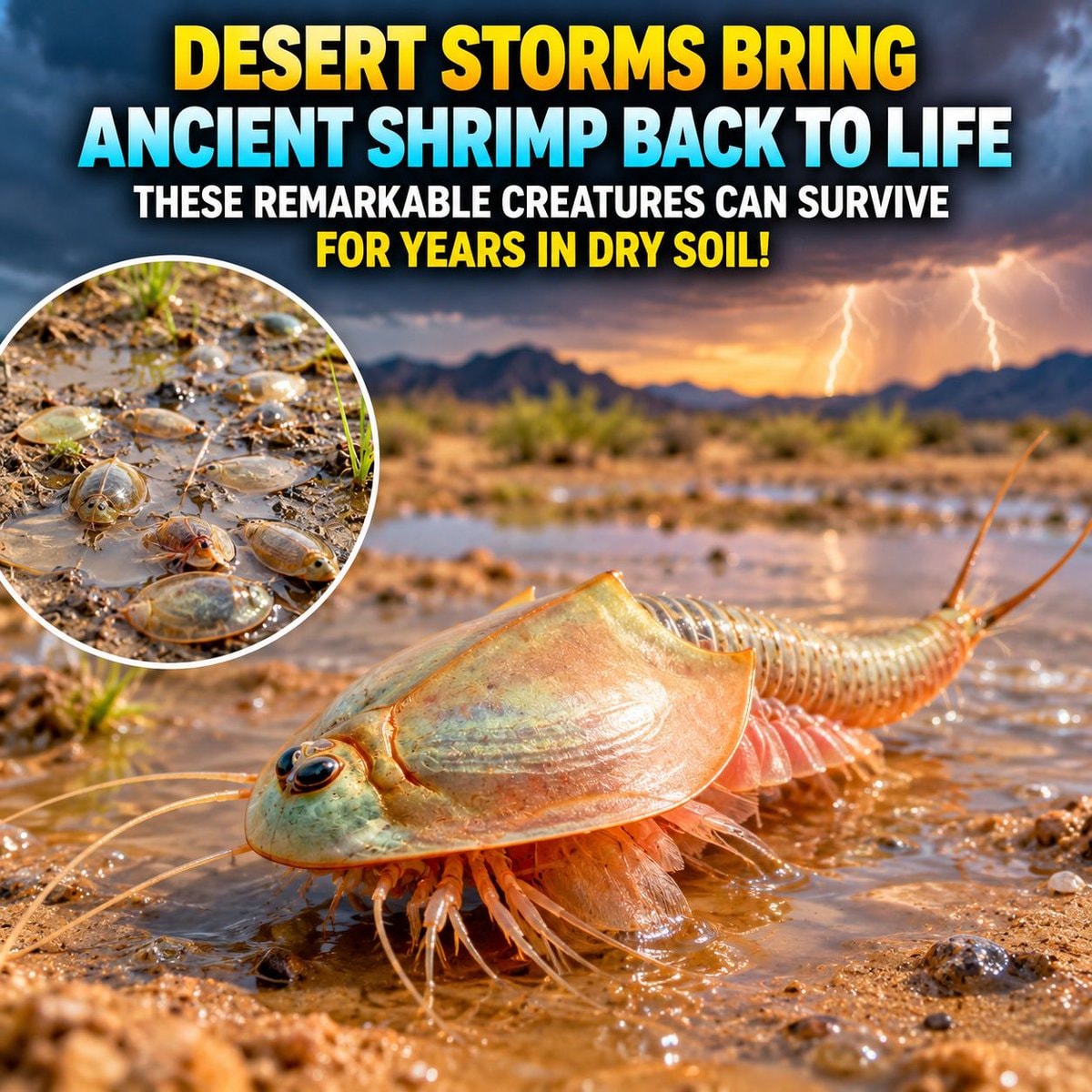 Triops tadpole shrimp desert storm
