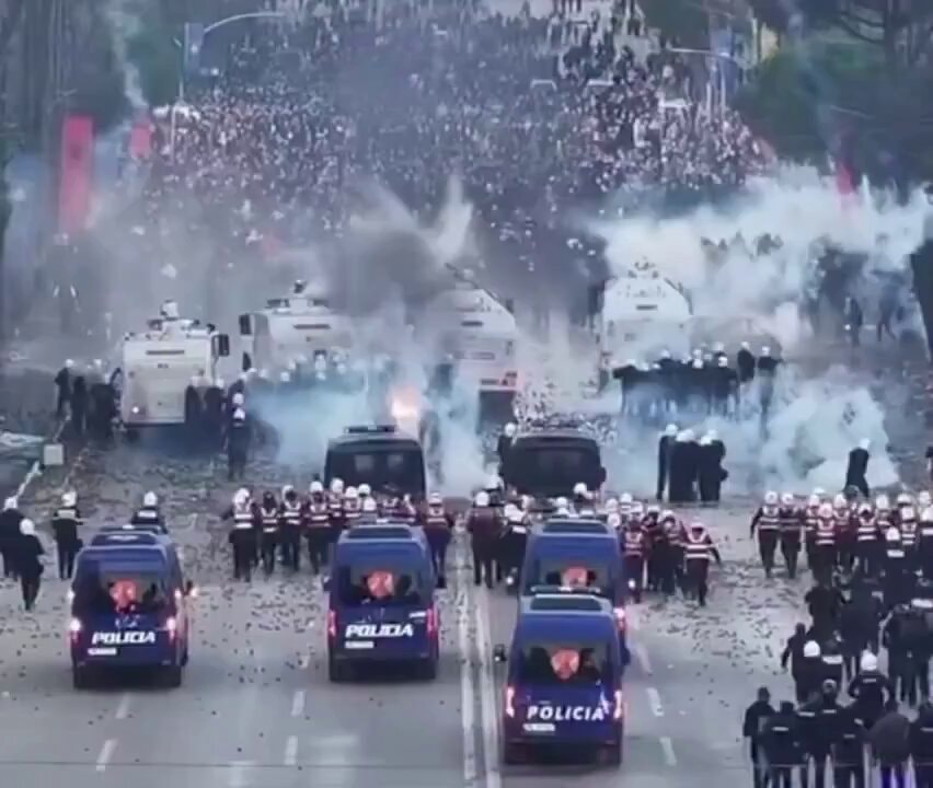 Albania police response Tirana