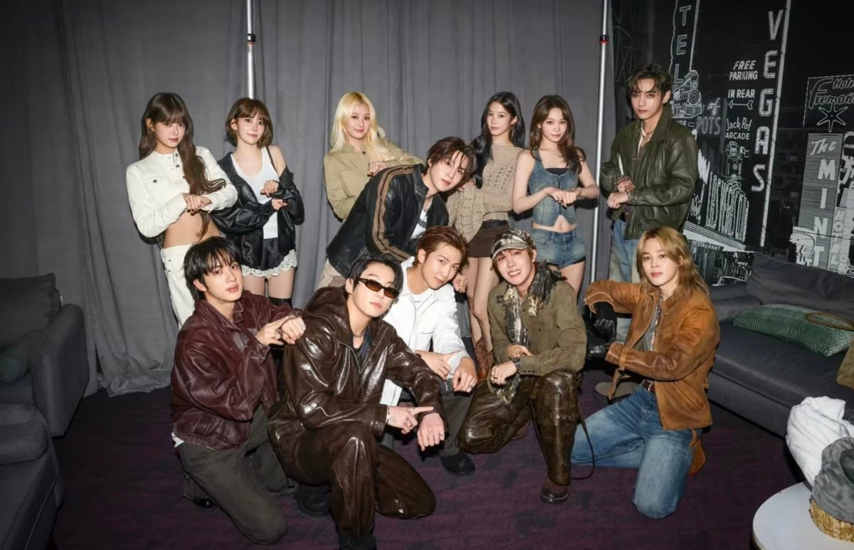 BTS and LE SSERAFIM new photo