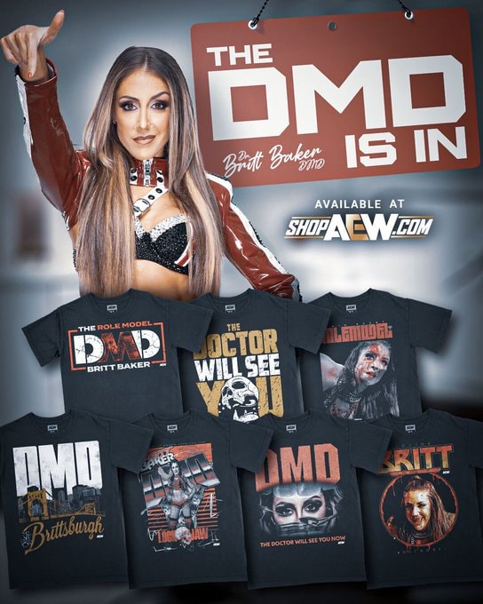 Britt Baker new AEW merch
