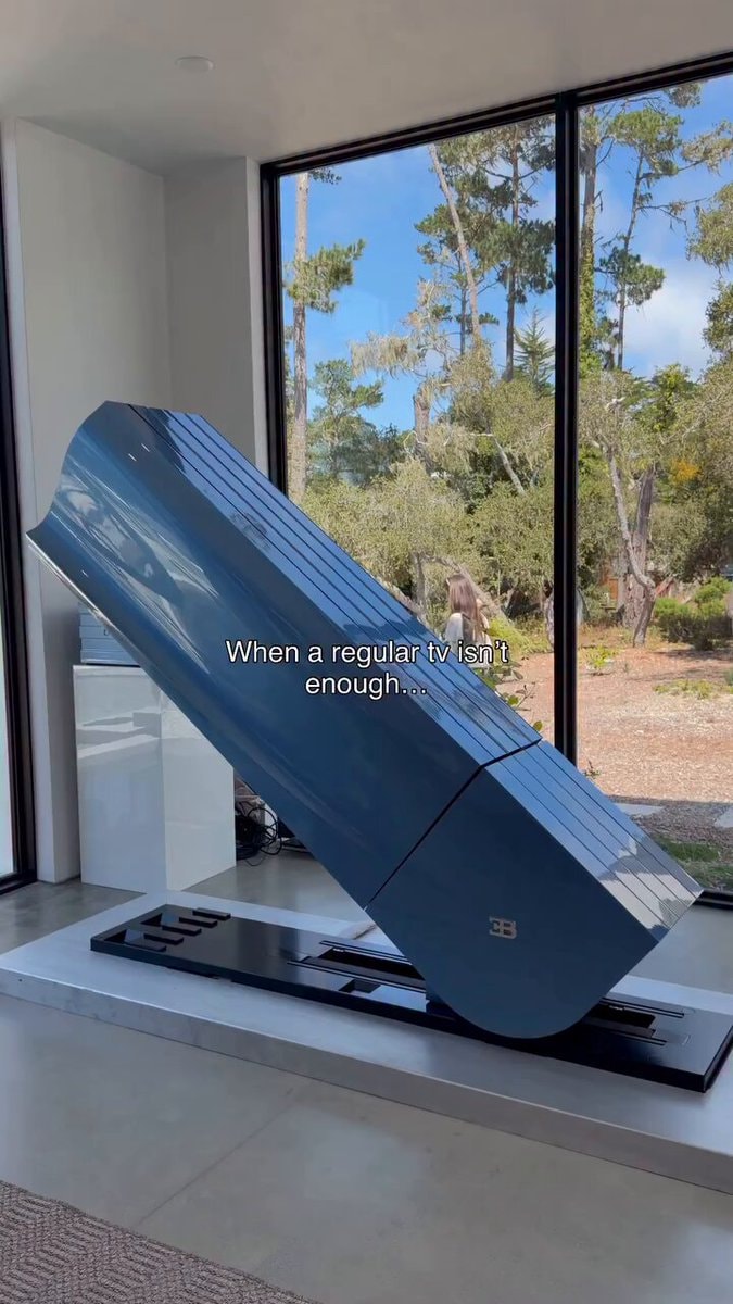 futuristic blue television
