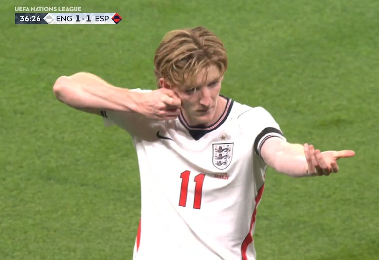 Anthony Gordon iconic celebration