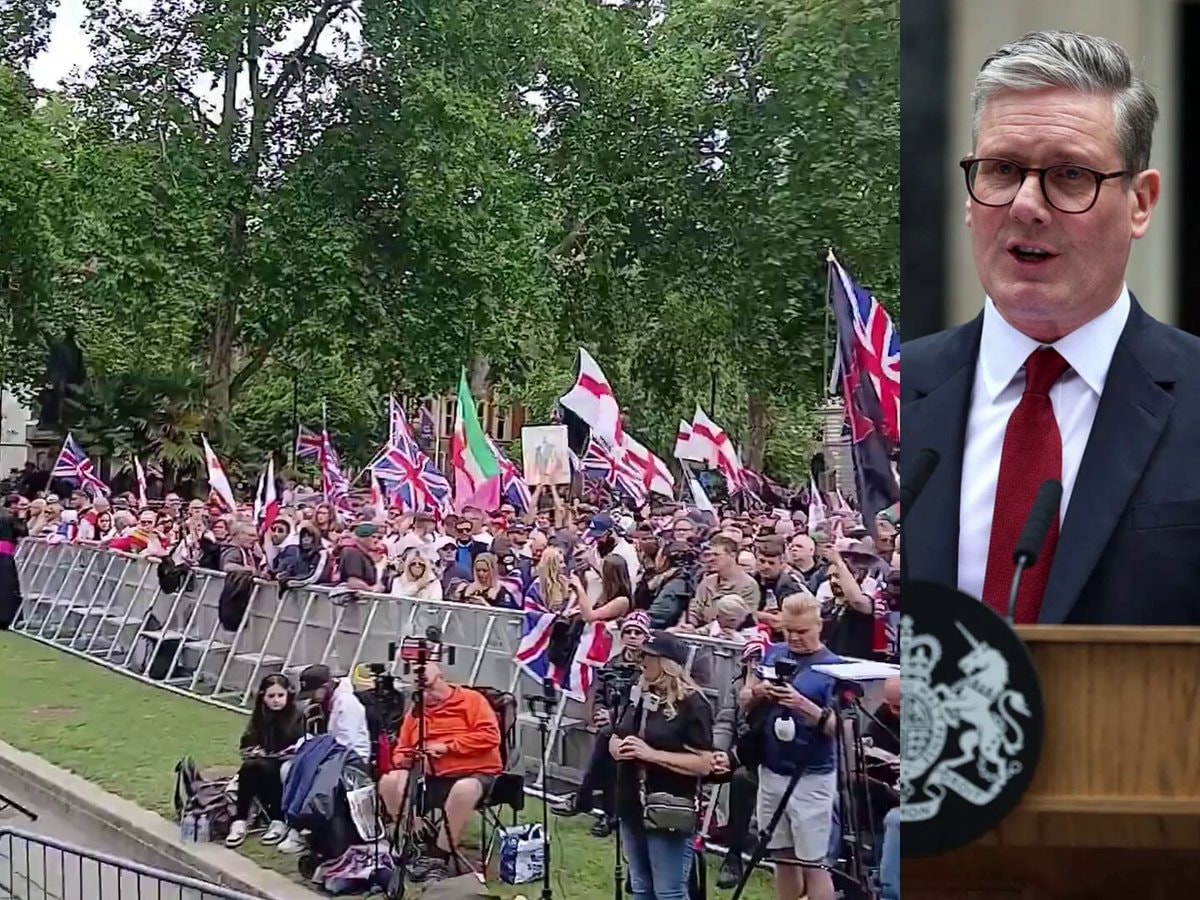 Unite the Kingdom rally Keir Starmer