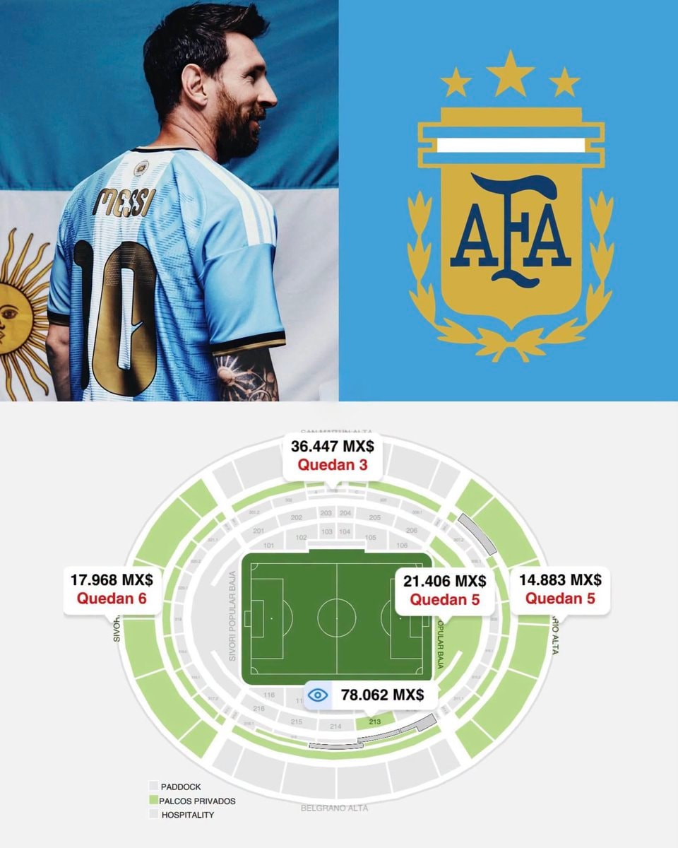 Messi farewell match ticket prices Messi farewell match ticket prices