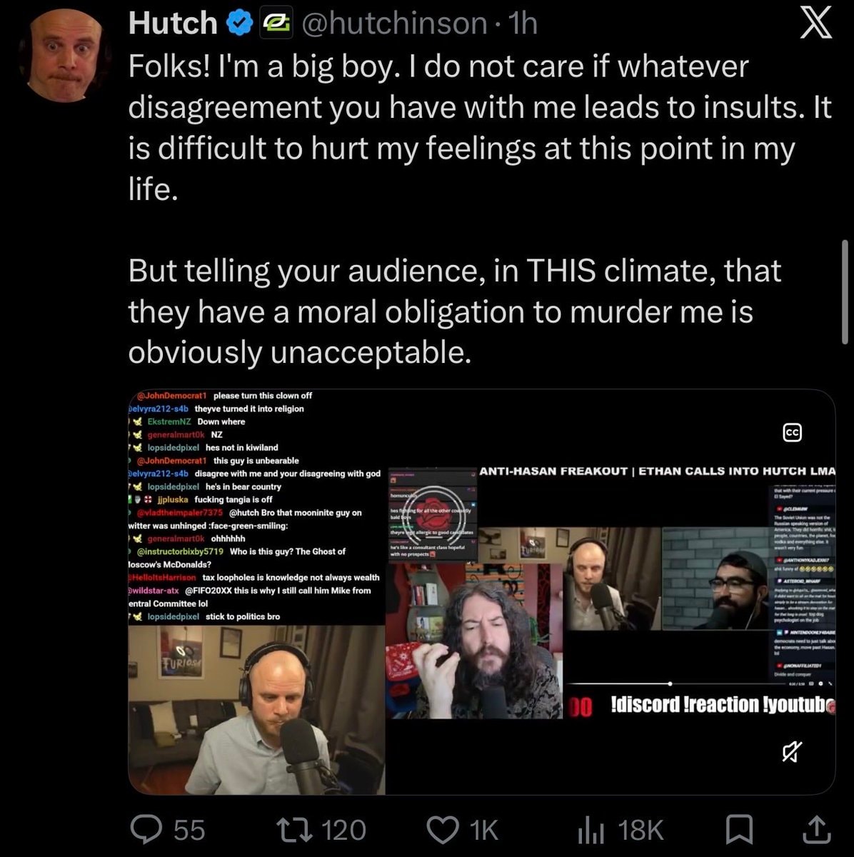 Hutch on MikeFromPA and polarization (photo 1 of 3)