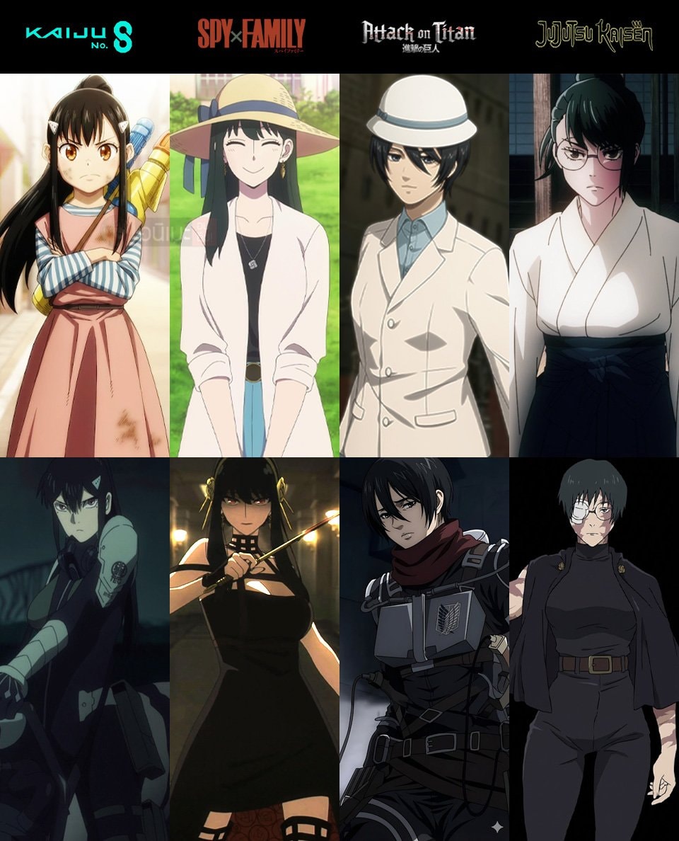 female characters KAIJU NO. 8 SPY x FAMILY