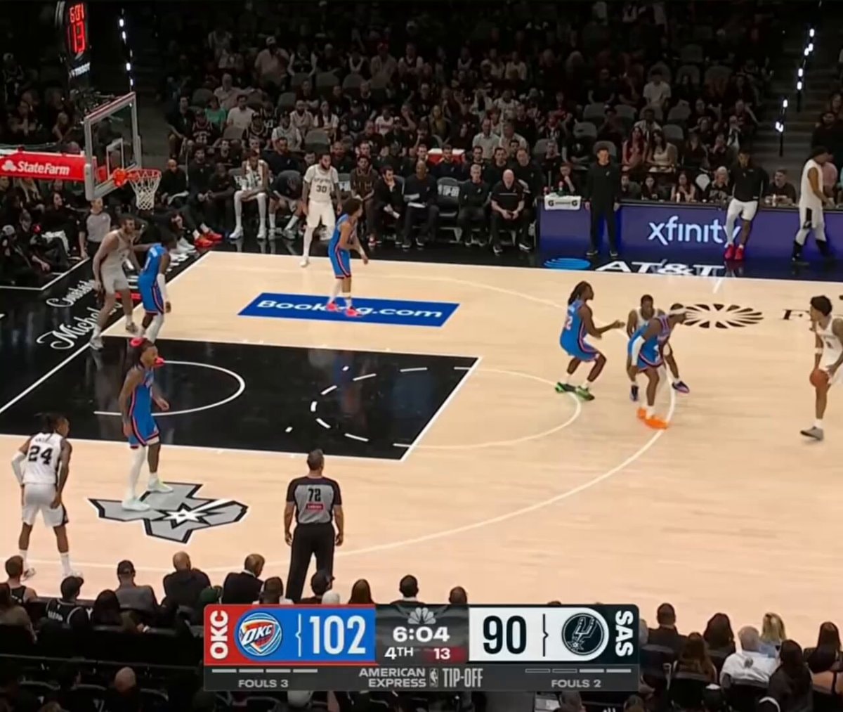 Dylan Harper low-post finish