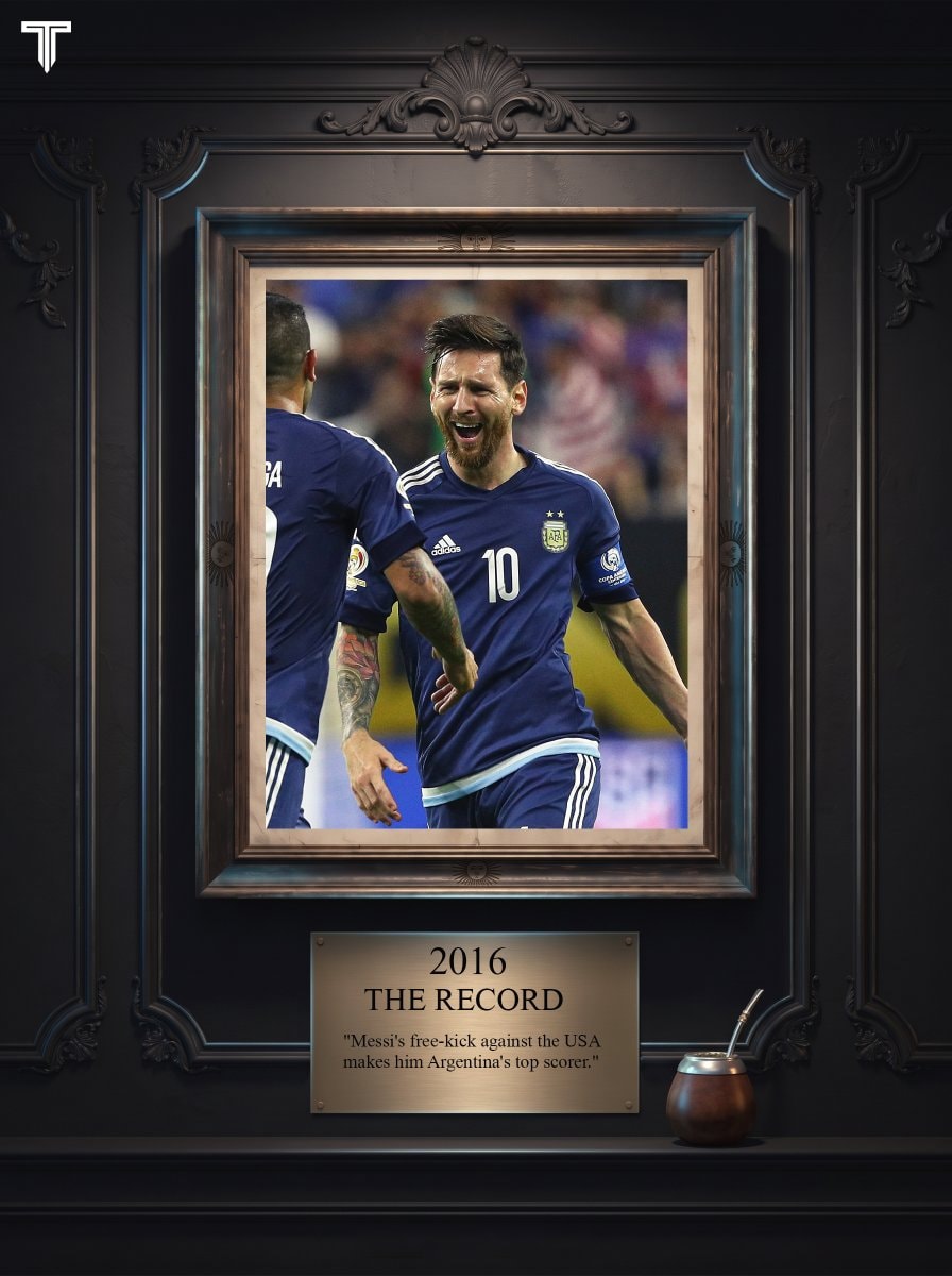 Messi becomes Argentina's top scorer