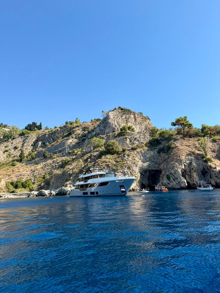 luxury yacht in Italy