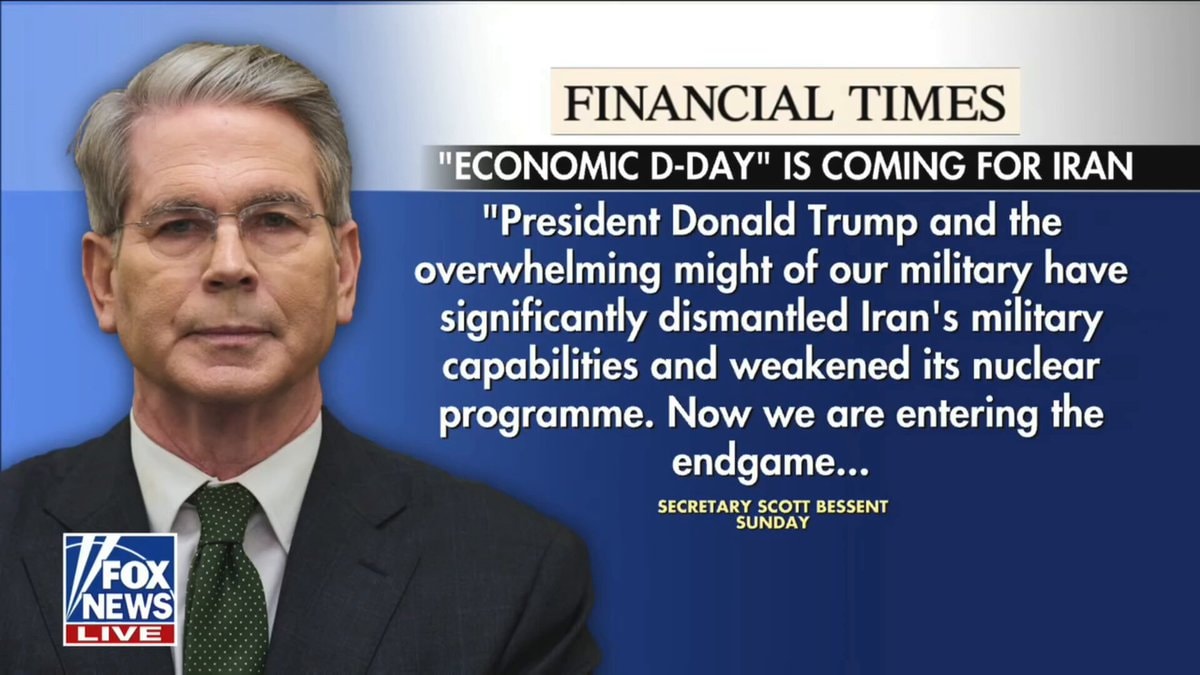 Scott Bessent economic D-Day Iran