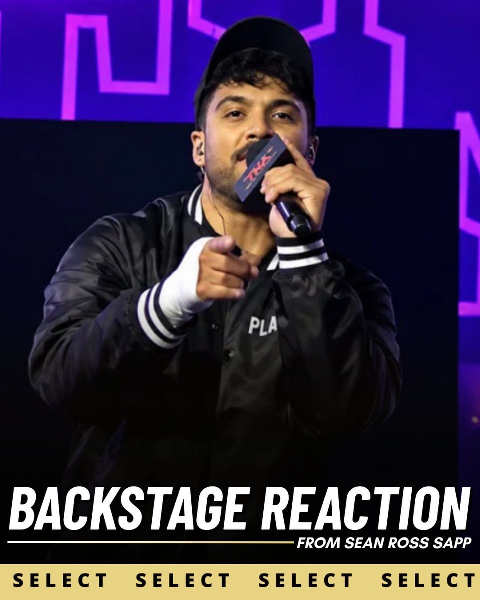 Max Caster backstage reaction