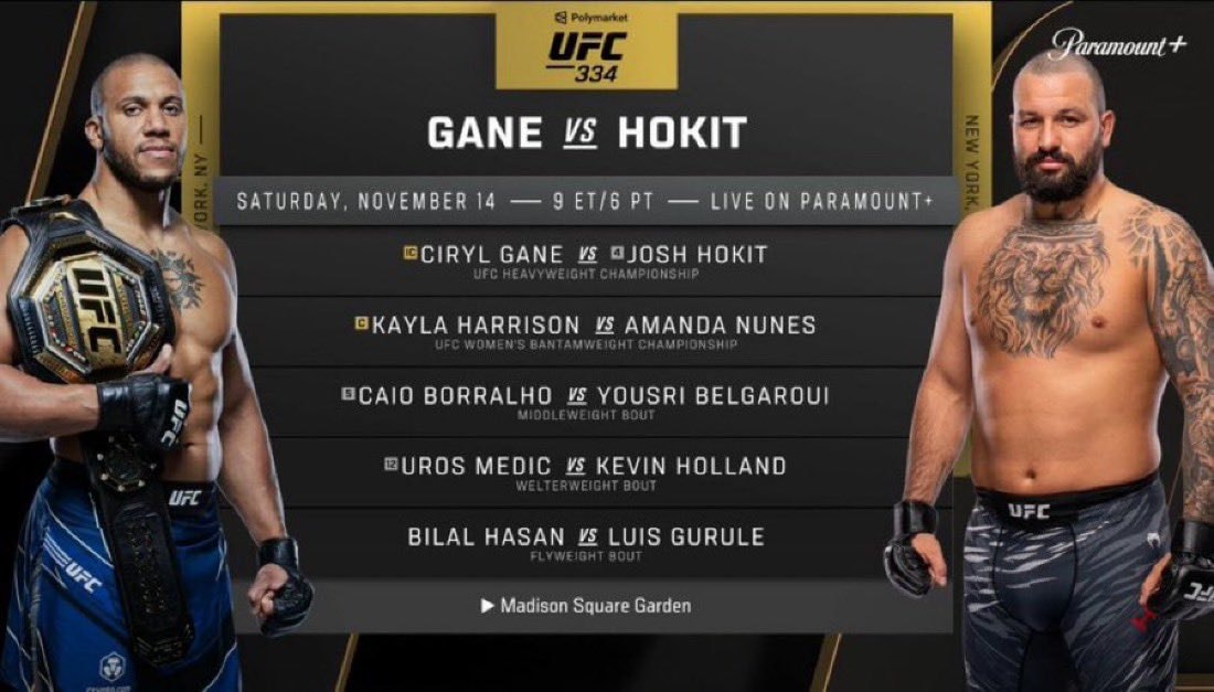UFC 334 fighters Ciryl Gane Josh Horkit UFC 334 fighters Ciryl Gane Josh Horkit