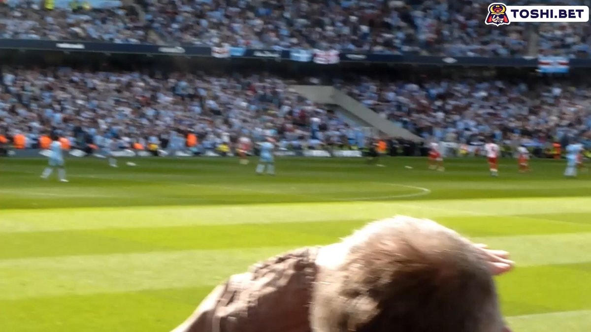 Aguero winning goal East Stand Lower