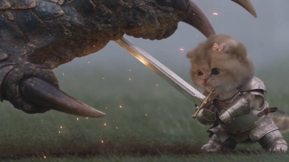 kitten knight armor