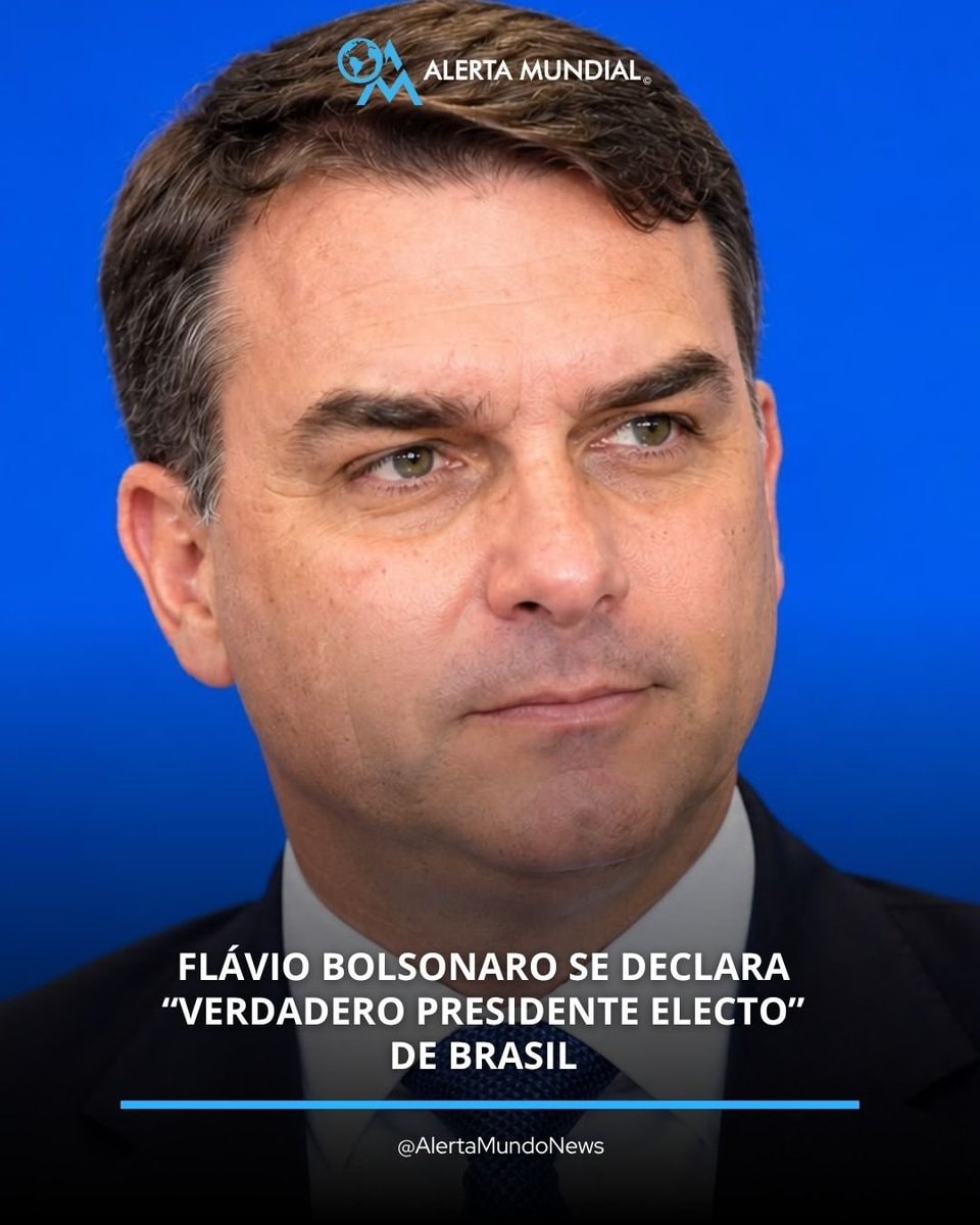 Flávio Bolsonaro declares true president-elect Flávio Bolsonaro declares true president-elect