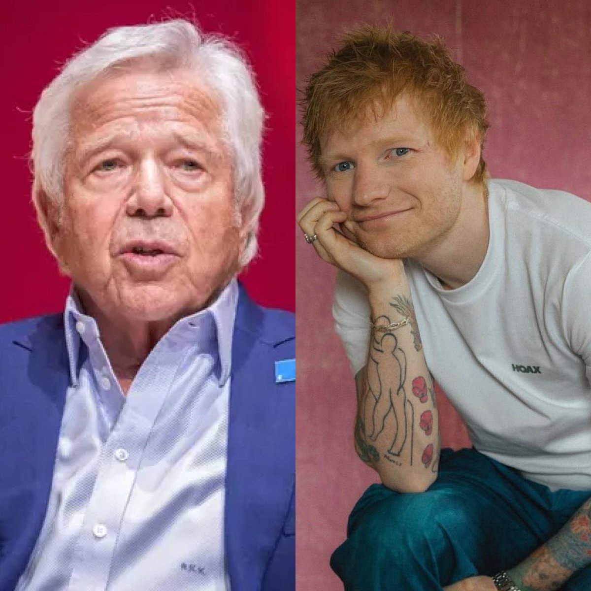 Robert Kraft Ed Sheeran Macklemore Palestine