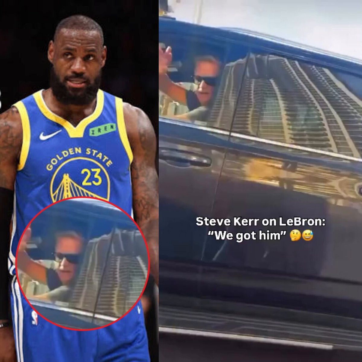 Steve Kerr LeBron James signing comment