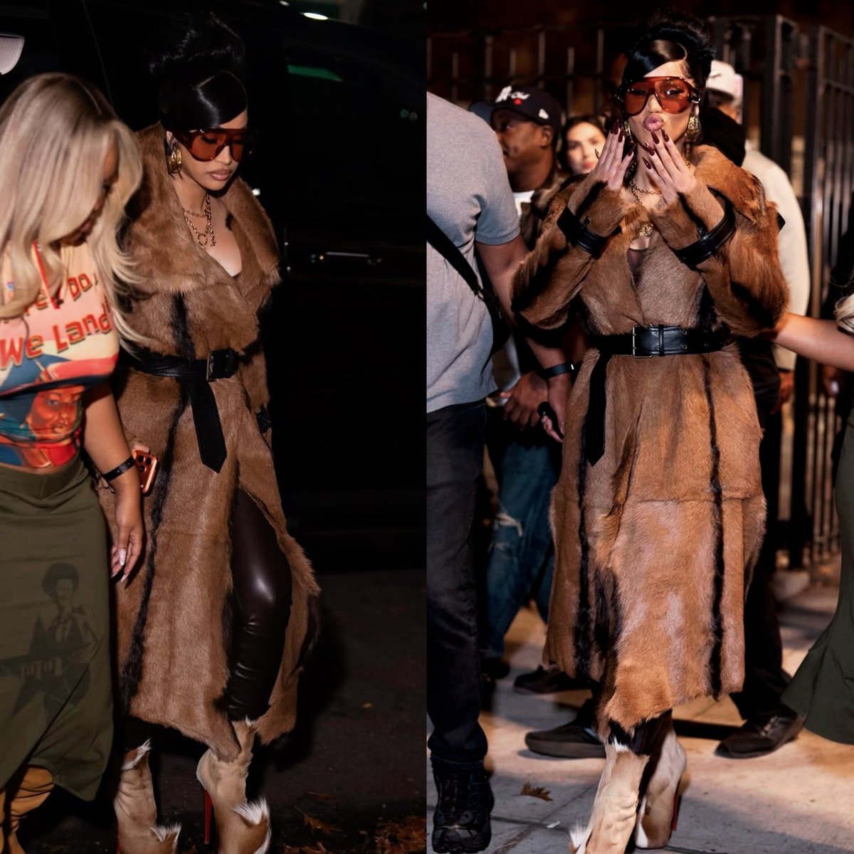 Cardi B on set Cardi B on set