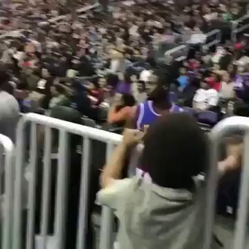 Player makes young fan's day