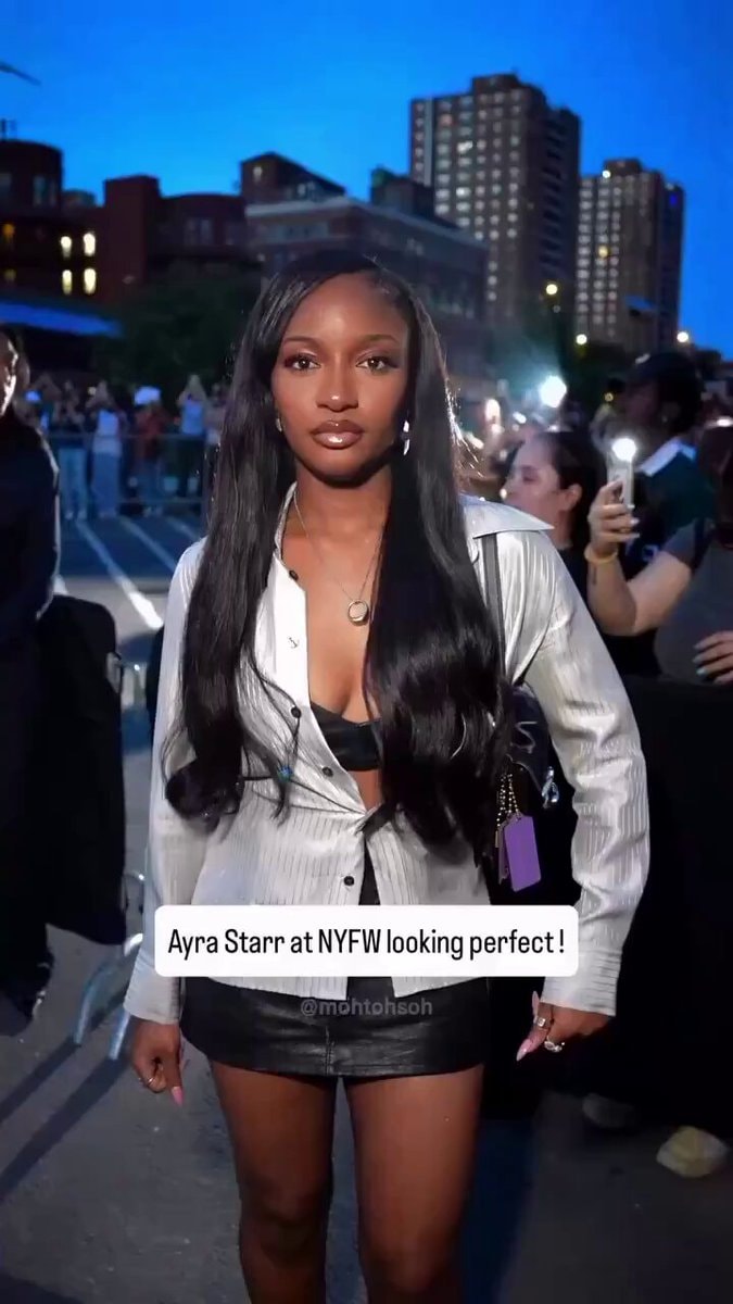 Ayra Starr Coach NYFW Ayra Starr Coach NYFW