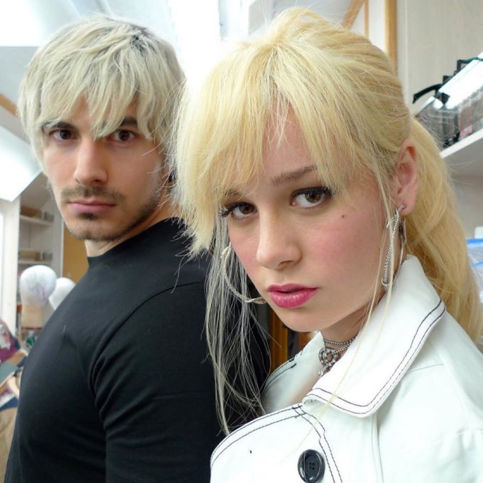 blonde pair styled photo