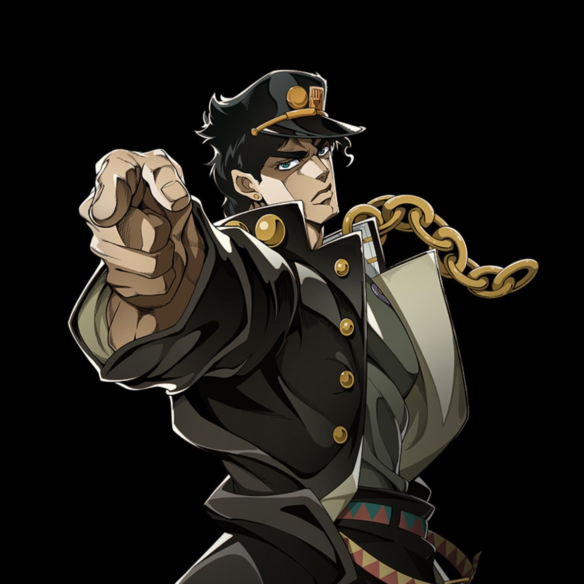 Jotaro chain school uniform question