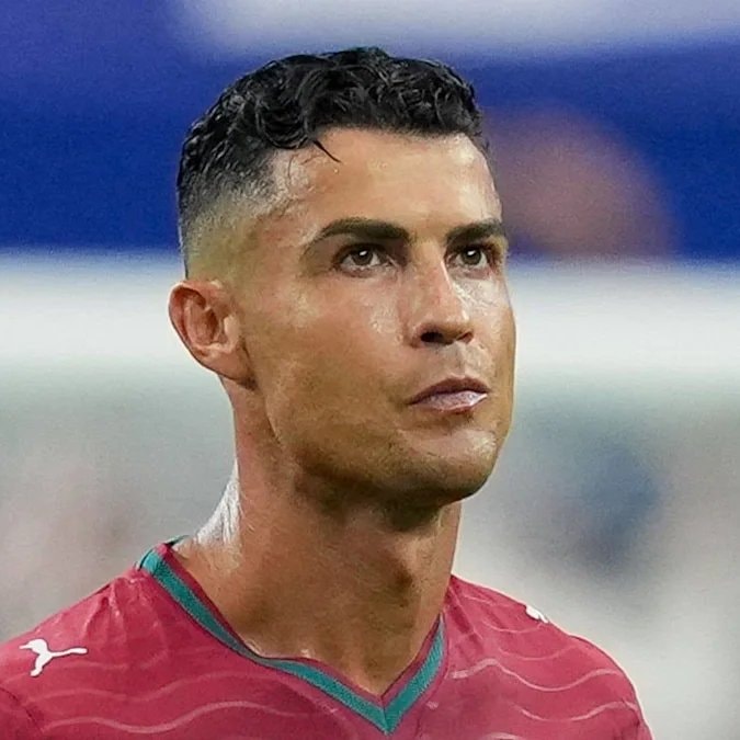 Cristiano Ronaldo serious expression stadium