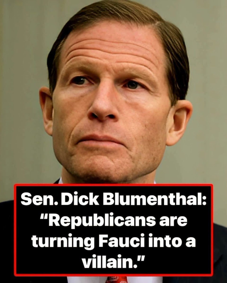 Sen. Dick Blumenthal on Fauci