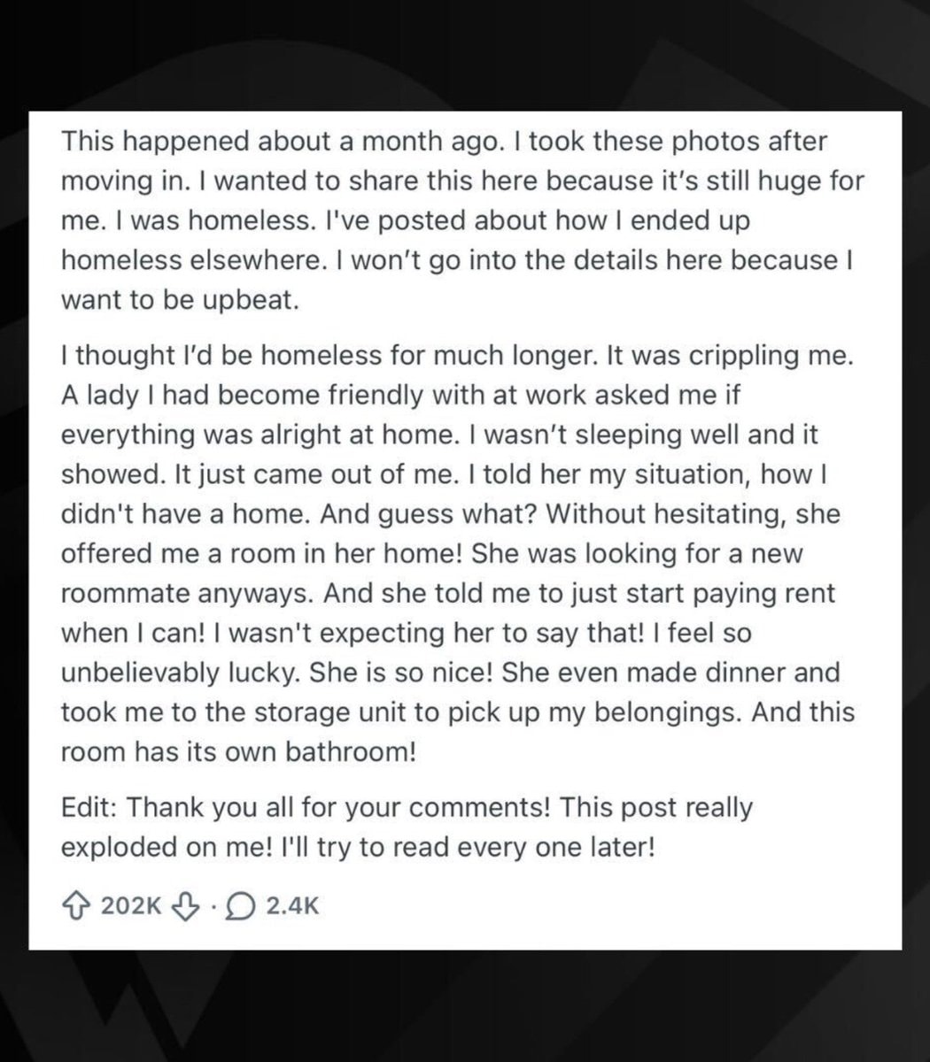 Man viral for roommate gratitude post (photo 2 of 2)