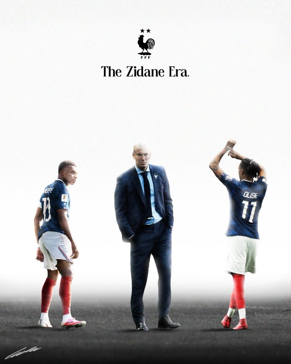 Zinedine Zidane Mbappé Olise French Football Federation