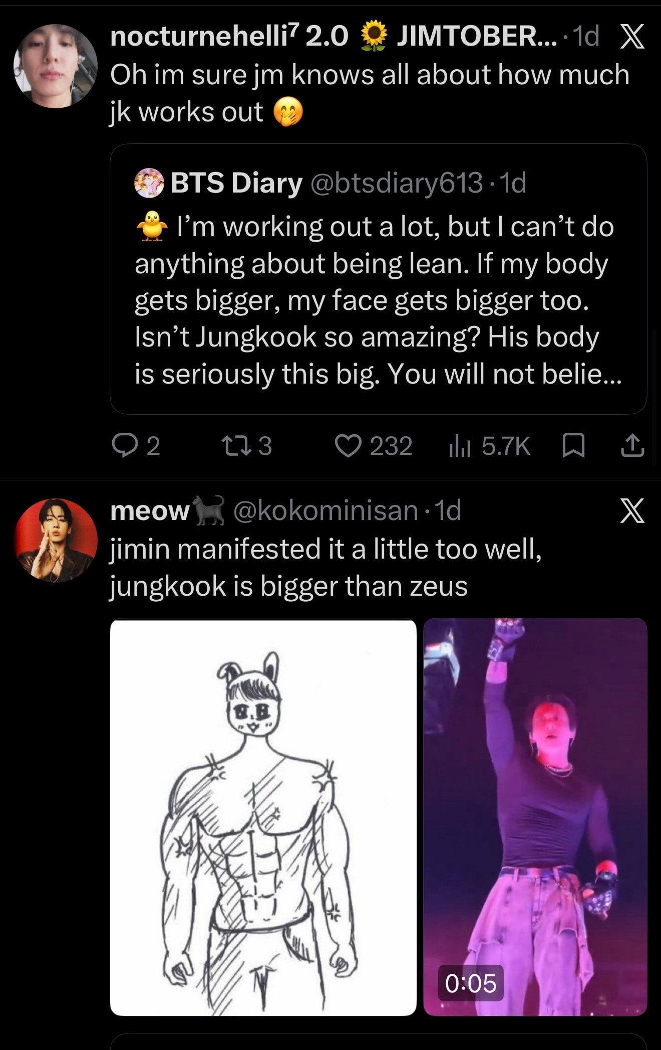 Chimmy impressed by Cooky weightlifting (photo 4 of 4)