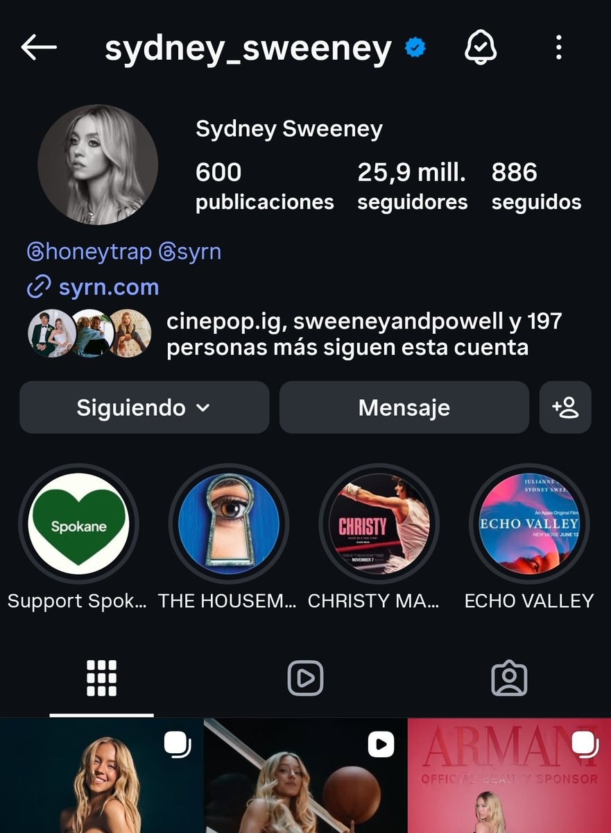 Sydney Sweeney Instagram recovery (photo 2 of 2)