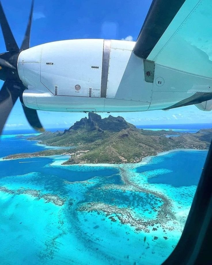 Bora Bora aerial view Bora Bora aerial view