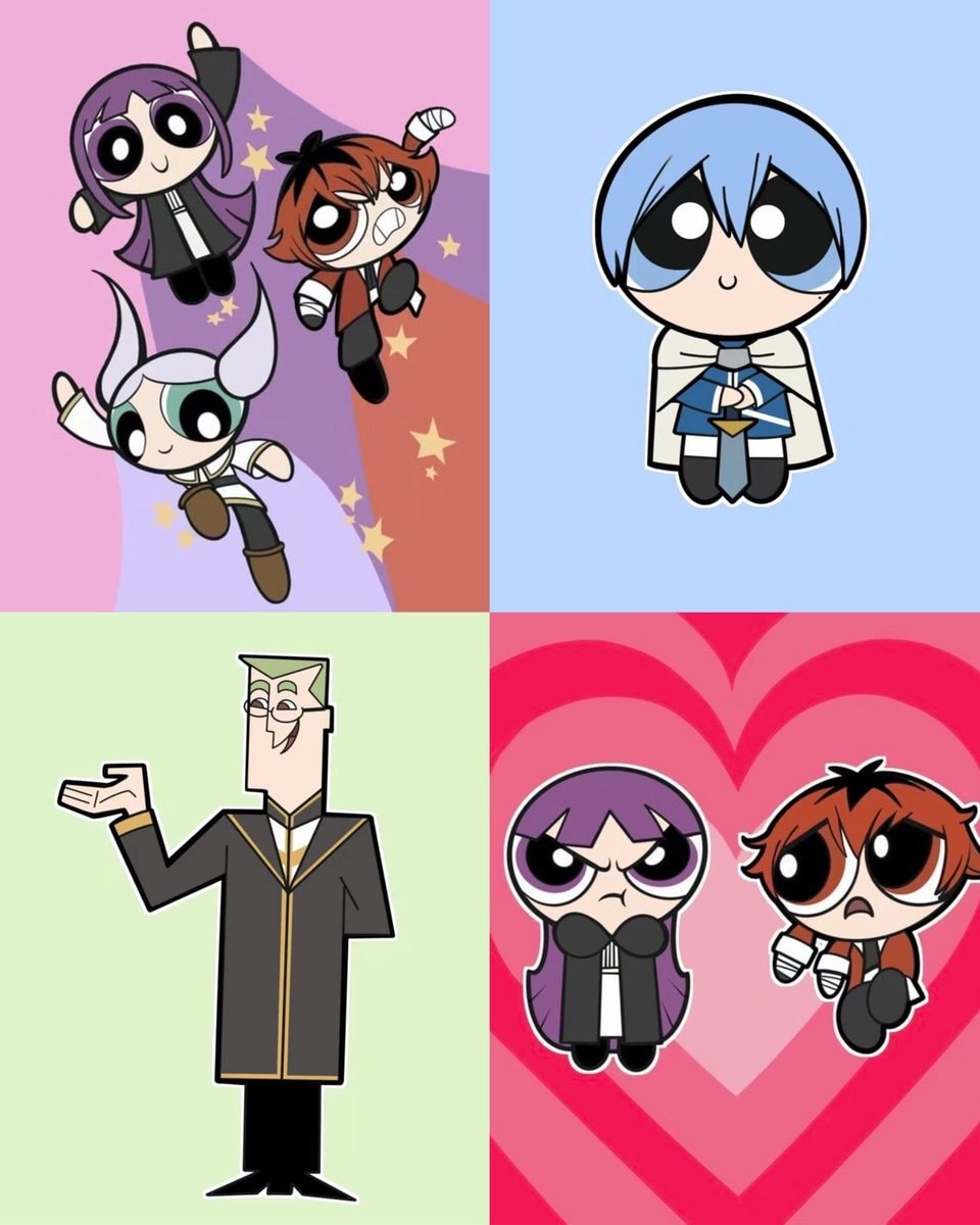 Frieren x Powerpuff Girls crossover