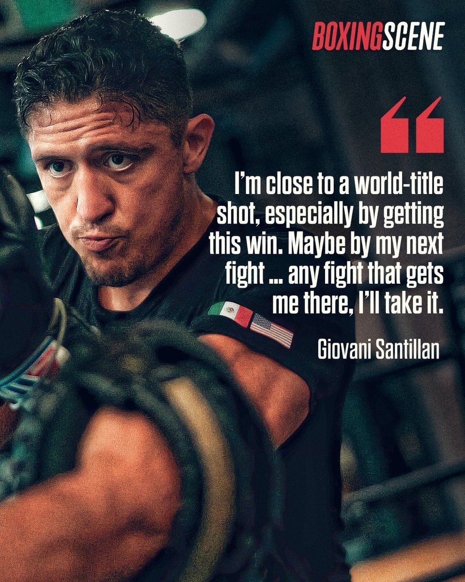 Giovani Santillian world title shot