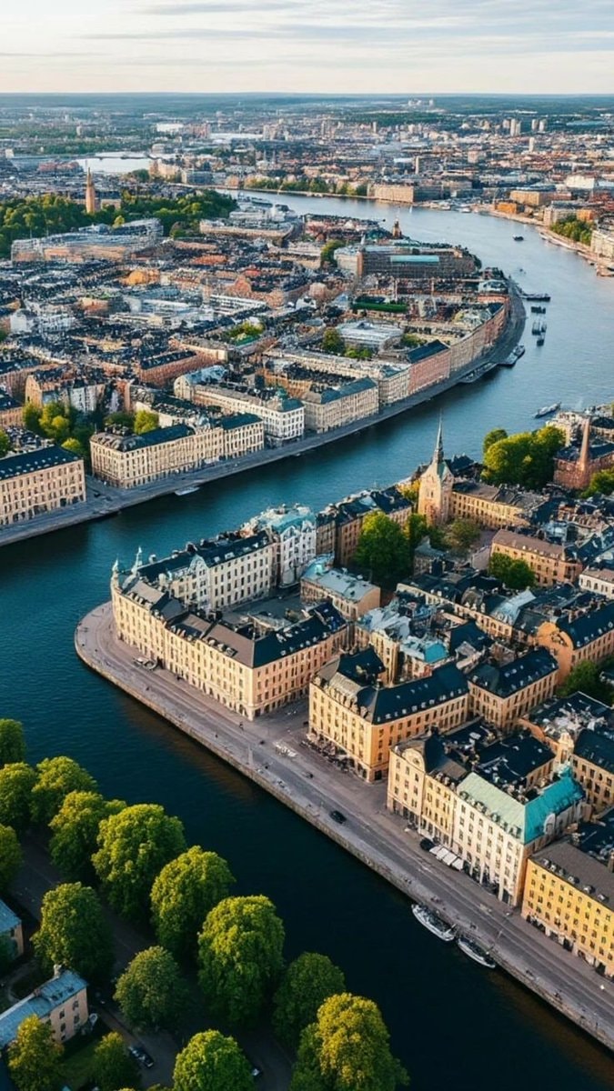 Stockholm Sweden aerial view