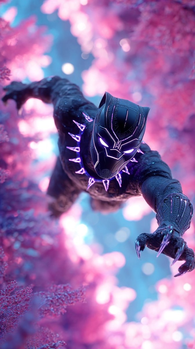 Black Panther surreal dreamscape wallpaper (photo 1 of 4)