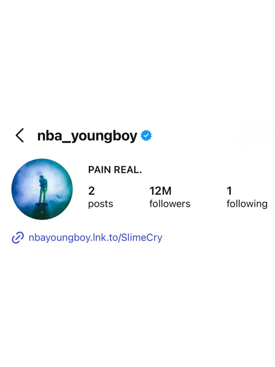 NBA YoungBoy deleted Instagram (photo 2 of 2) NBA YoungBoy deleted Instagram (photo 2 of 2)