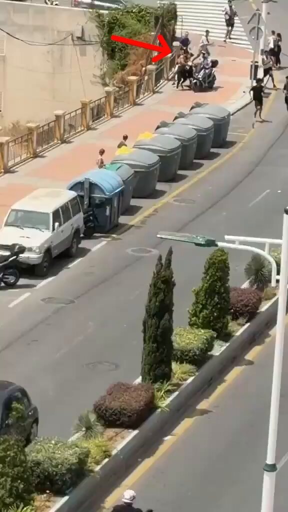 Ceuta citizens stop migrants for deportation
